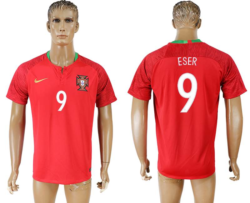 2018 world cup Maillot de foot Portugal #9 ESER RED